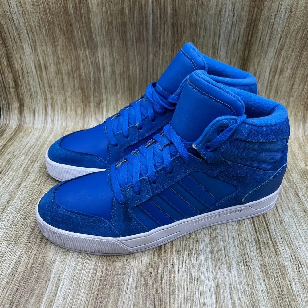 Adidas Neo Raleigh Mid Men's Size 10 Blue High Top Suede Sneakers F99089